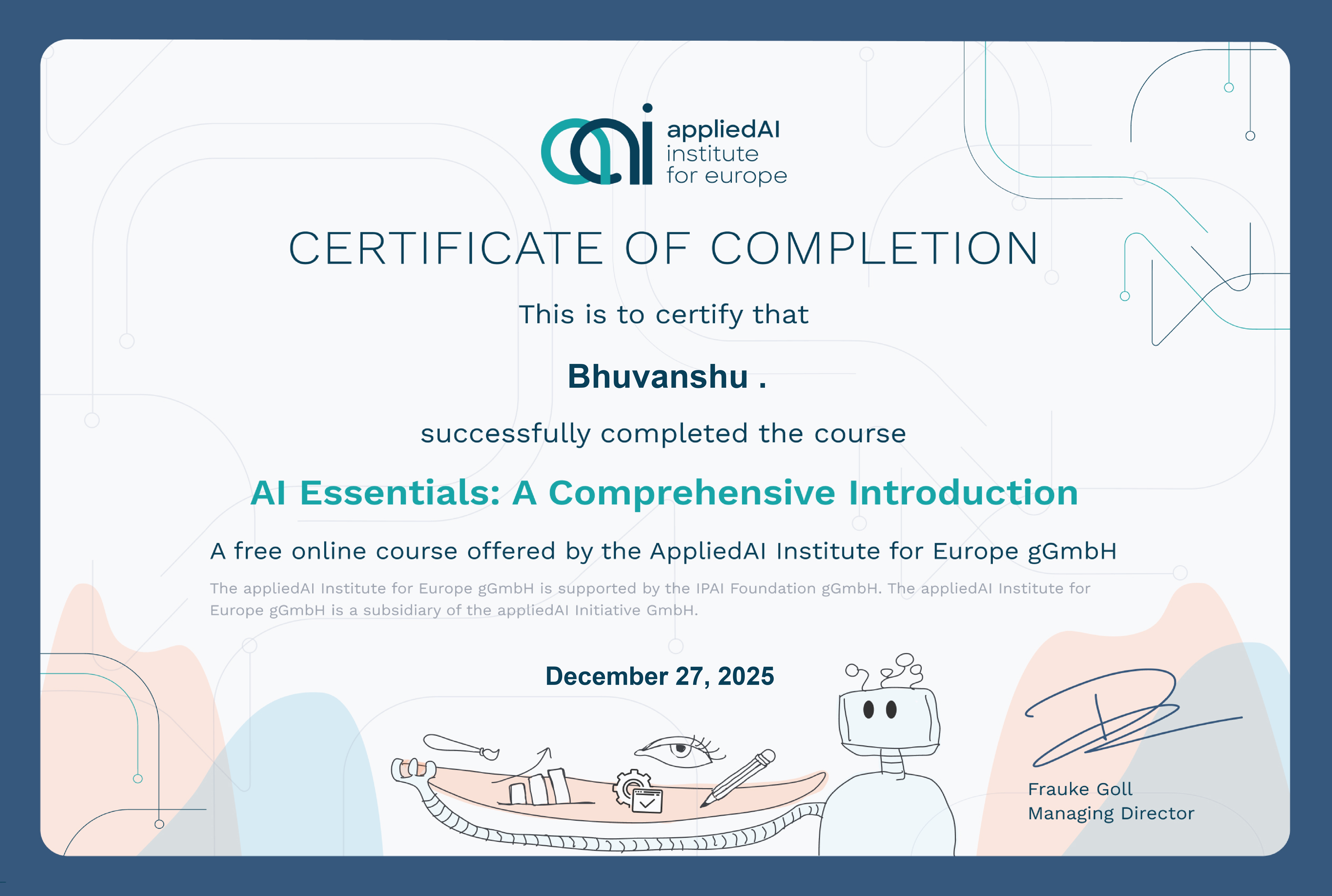Applied AI Certification